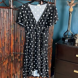 Polka Dot Wrap Dress
